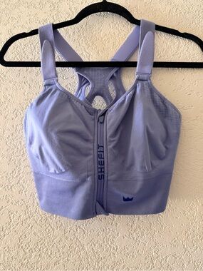 SHEFIT 2 Luxe Athletic Purple Adjustable Straps Seamless Womens Sports Bra